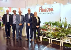 The team of Fleurizon. A part of the large assottment is presented at their booth. On the right, we see for example 